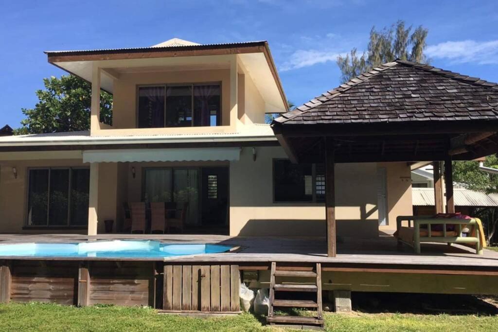 Moorea Temae Villa Walking Dist Beach And Golf Екстериор снимка
